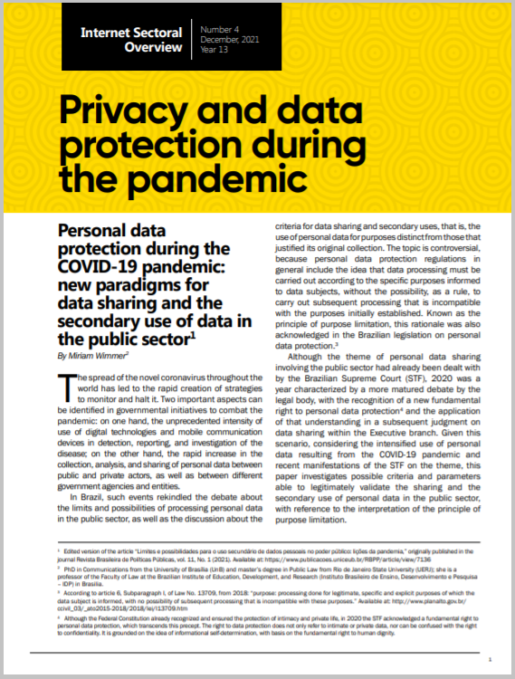 Year XIII - N. 4 - Privacy and data protection during the pandemic