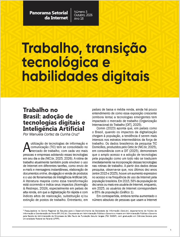 Ano XVIII - N. 3 - Trabalho, transição tecnológica e habilidades digitais